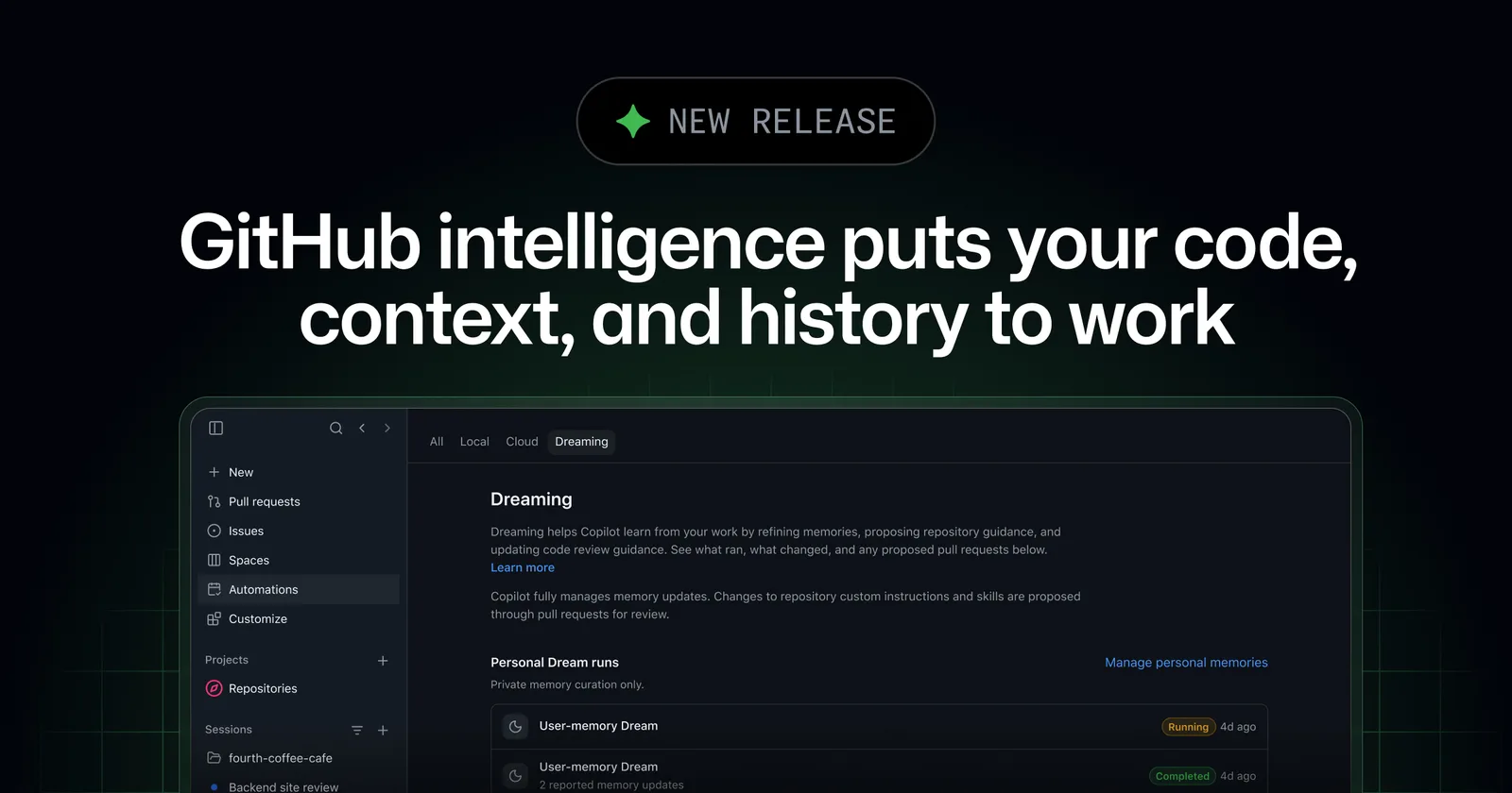 GitHub makes Copilot Memory generally available on paid Copilot plans — image from GitHub