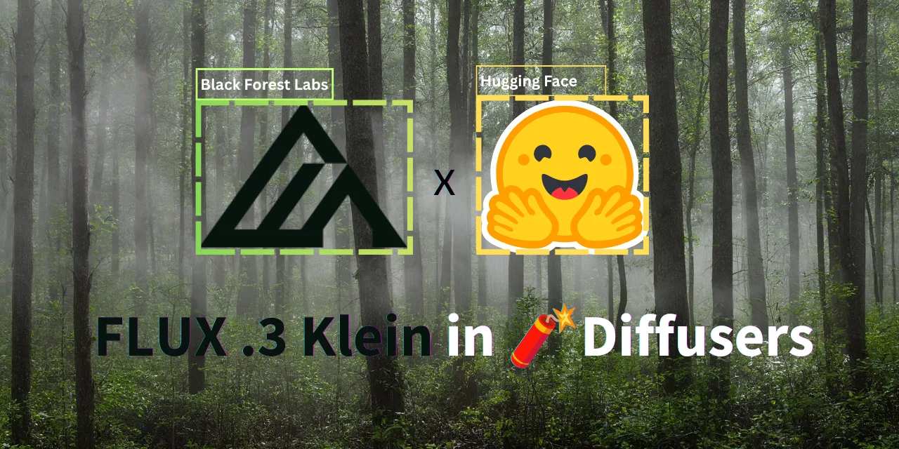 Black Forest Labs puts its FLUX.3 Image Klein AI model into Diffusers — image from Hugging Face