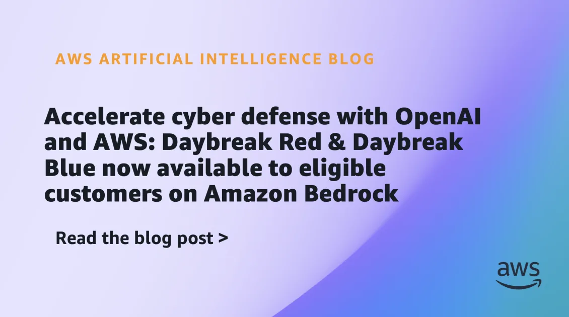 AWS adds OpenAI Daybreak Red AI model to Amazon Bedrock in GovCloud — image from AWS