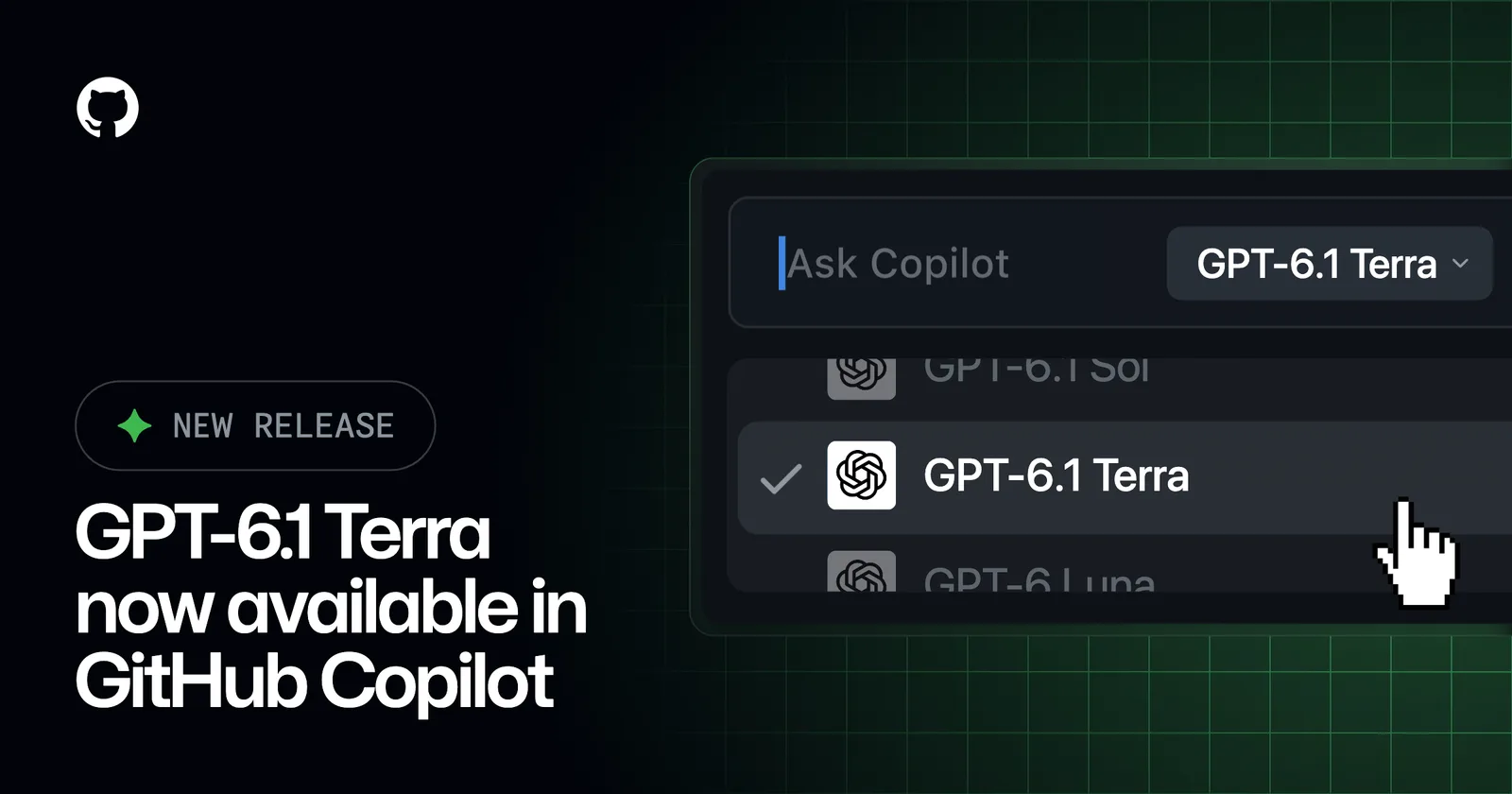 GitHub adds OpenAI GPT-6.1 Terra to Copilot for AI coding — image from GitHub