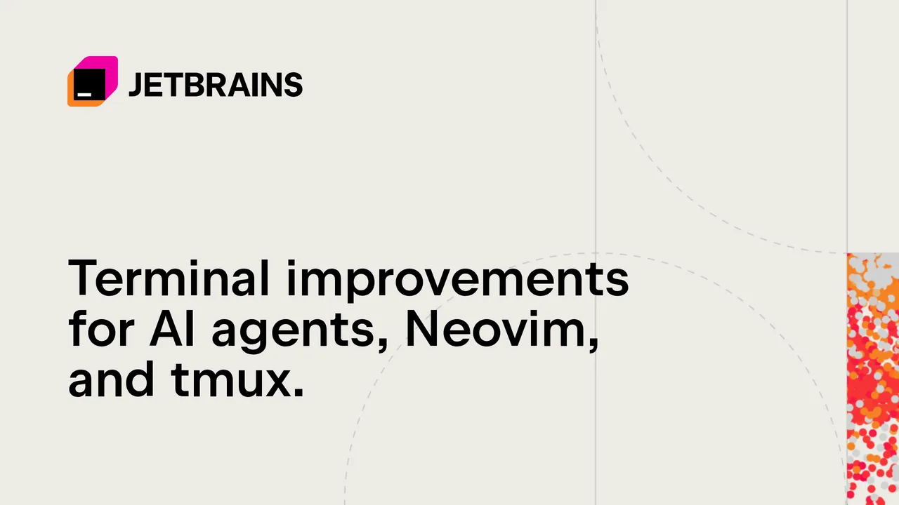 JetBrains IDE terminals now run on libghostty to support AI agents — image from JetBrains