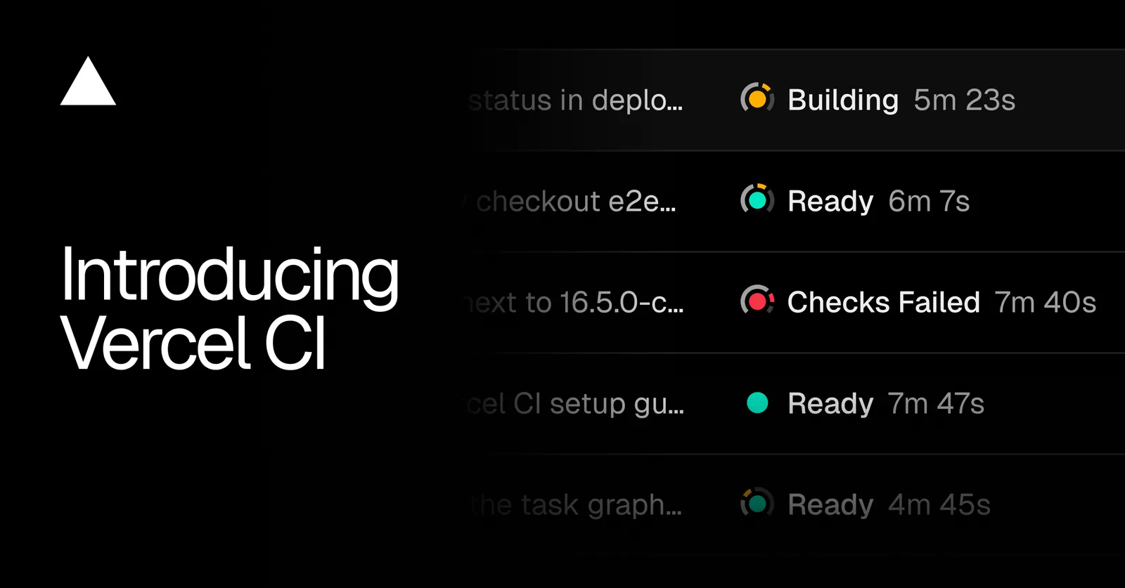 Vercel launches Vercel CI in beta for faster AI code checks — image from Vercel